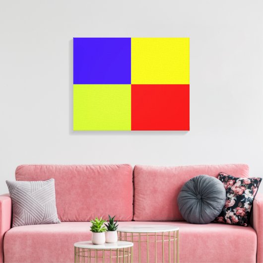 Leinwand im Farbblock (Insitu (Wohnzimmer))