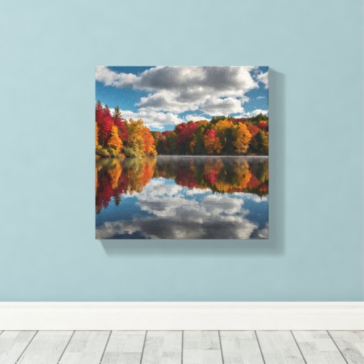 Leinwand im Herbst (Insitu (Holzboden))