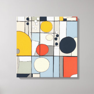 "Leinwand im Mondrian-Stil Art 2" Leinwanddruck