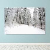 Leinwand im Winter (Insitu (Holzboden))