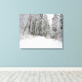 Leinwand im Winter (Insitu (Holzboden))