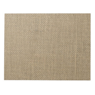 Leinwand in der natürlichen Beige Notizblock