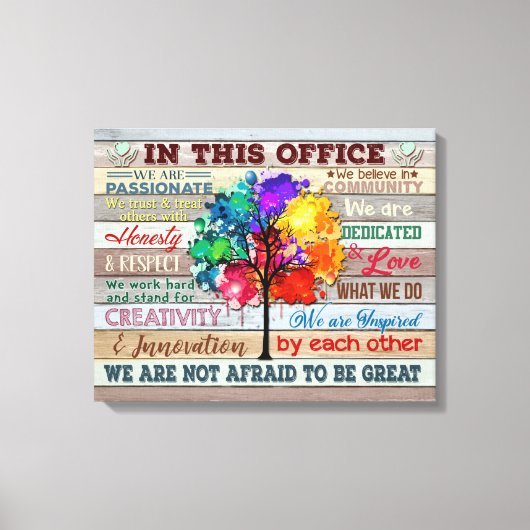 Leinwand in diesem Büro (Vorderseite)