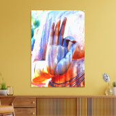 Leinwand in einer Mudra (Insitu (Wohnzimmer))