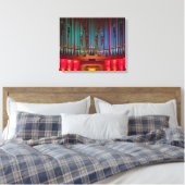Leinwand in farbenfrohen Pfeifen (Insitu (Schlafzimmer))