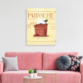 Leinwand in französischer Küche, Schokoladensuppe (Insitu (Wohnzimmer))