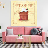 Leinwand in französischer Küche, Schokoladensuppe (Insitu (Wohnzimmer))