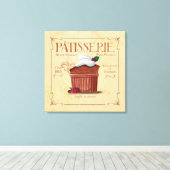 Leinwand in französischer Küche, Schokoladensuppe (Insitu (Holzboden))