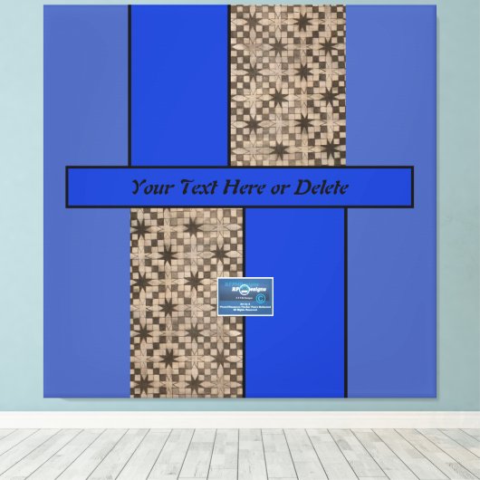 Leinwand Indigo(Blue LED S.C.C.)RFPMDesign ©️ 2023 (Insitu (Holzboden))