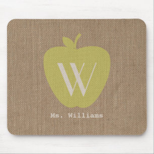 Leinwand-inspirierter Monogramm-Lehrer Mousepad