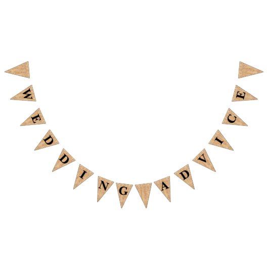Leinwand-Jutefaser-Flagge "Hochzeits-Rat " Wimpelkette (Alle)