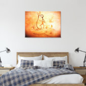 Leinwand: Kaninchen in der Wüste für Tierliebhaber Leinwanddruck (Insitu (Schlafzimmer))
