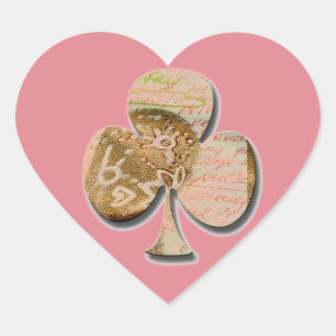 Leinwand Klee Herz-Aufkleber