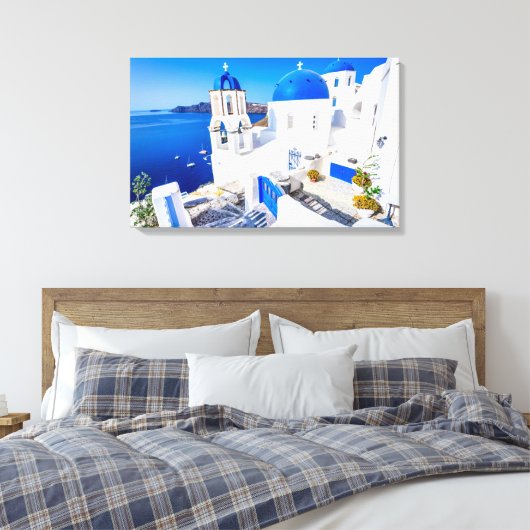 Leinwand klein (24,00" x 16,00"), 1,5", Single Oia (Insitu (Schlafzimmer))