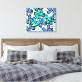 Leinwand: Kostenlos als Schmetterling Leinwanddruck (Insitu (Schlafzimmer))