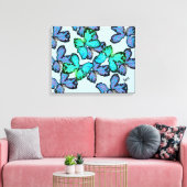 Leinwand: Kostenlos als Schmetterling Leinwanddruck (Insitu (Wohnzimmer))
