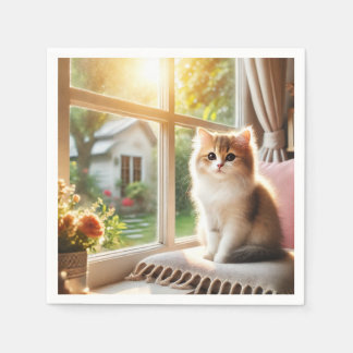 "Leinwand Kreationen: Verschleiß und Dekor" Serviette