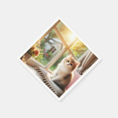 "Leinwand Kreationen: Verschleiß und Dekor" Serviette (Ecke)