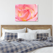 Leinwand-Kunst druckt rosa Rosen-Blumen-Spirale Leinwanddruck (Insitu (Schlafzimmer))