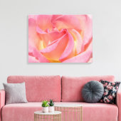 Leinwand-Kunst druckt rosa Rosen-Blumen-Spirale Leinwanddruck (Insitu (Wohnzimmer))