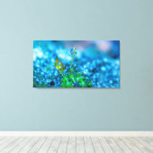 Leinwand Kunst - Gras mit Wassertropfen (Insitu (Holzboden))