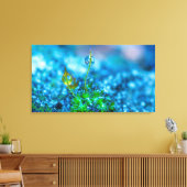 Leinwand Kunst - Gras mit Wassertropfen (Insitu (Wohnzimmer))