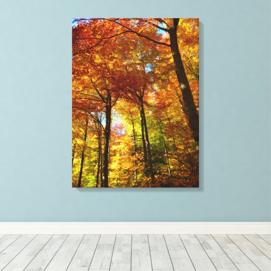 Leinwand Kunst-Herbst Bäume (Insitu (Holzboden))