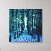 Leinwand Kunst: Magischer Wald Türkis Aquamarin (Vorderseite)