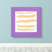 Leinwand Kunst mit Tiger Streifen (Insitu (Holzboden))