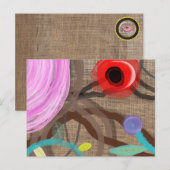 Leinwand Kunst Postkarte (Vorne/Hinten)