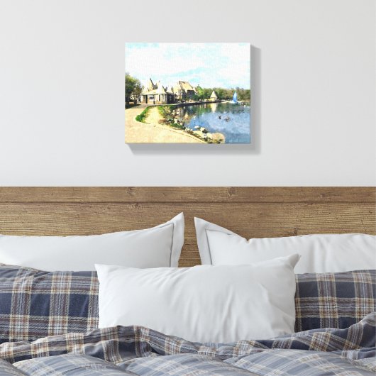 LEINWAND: Lake Harriet Parkway, Mpls, MN_ Leinwanddruck (Insitu (Schlafzimmer))