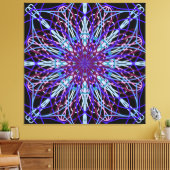 Leinwand, Lila Schwarzkaleidoskop Mandala Art Leinwanddruck (Insitu (Wohnzimmer))