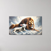 Leinwand Lion und Lamb Art (Vorderseite)