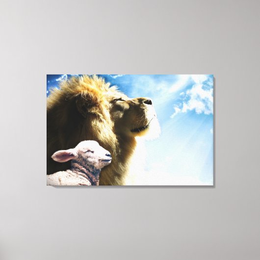 Leinwand Lion und Lamb Art (Vorderseite)
