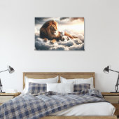 Leinwand Lion und Lamb Art (Insitu (Schlafzimmer))