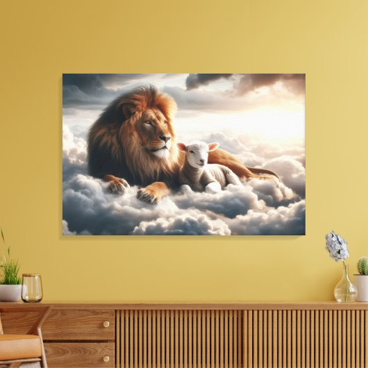 Leinwand Lion und Lamb Art (Insitu (Wohnzimmer))