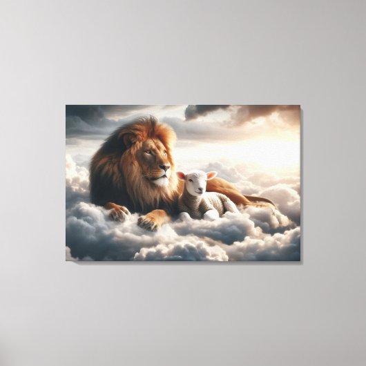 Leinwand Lion und Lamb Art (Vorderseite)