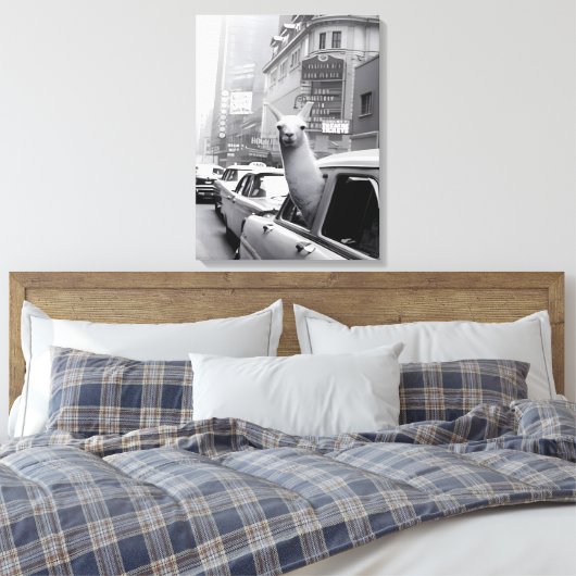 Leinwand Llama  Mauer (Insitu (Schlafzimmer))