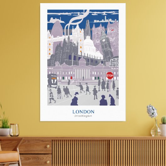 Leinwand London City Skyline Artwork (Insitu (Wohnzimmer))