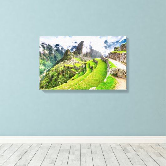 Leinwand Machu Picchu, Cusco - Peru (Insitu (Holzboden))