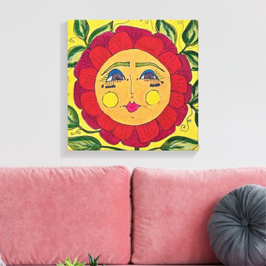 Leinwand Malerische Blumen (Insitu (Wohnzimmer))