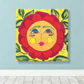 Leinwand Malerische Blumen (Insitu (Holzboden))