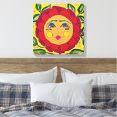 Leinwand Malerische Blumen (Insitu (Schlafzimmer))