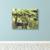 Leinwand: Mallard Duck and Ducklings Leinwanddruck (Insitu (Holzboden))