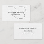 Leinwand-Manager-Visitenkarte Visitenkarte (Vorne/Hinten)