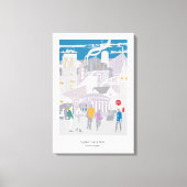 Leinwand Manchester Skyline Illustration (Vorderseite)