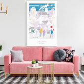 Leinwand Manchester Skyline Illustration (Insitu (Wohnzimmer))