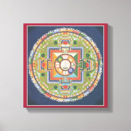 LEINWAND - Mandala von Buddha des Mitgefühls (Vorderseite)