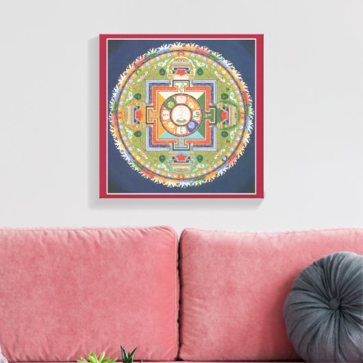 LEINWAND - Mandala von Buddha des Mitgefühls (Insitu (Wohnzimmer))