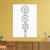 Leinwand Marokko Stammesdruck Berber 2 (Insitu (Wohnzimmer))